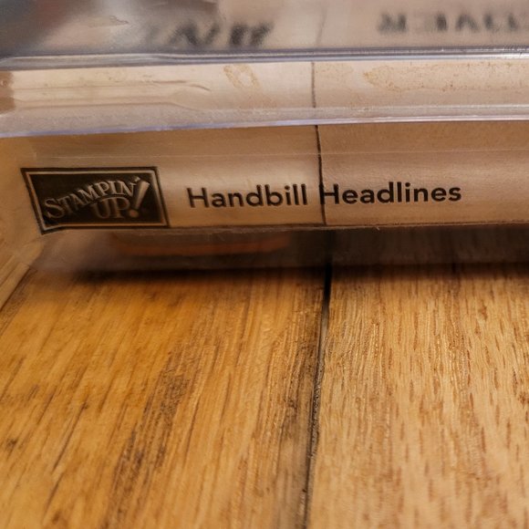 Stampin Up! Handbill Headlines Stamp Set - Picture 3 of 3